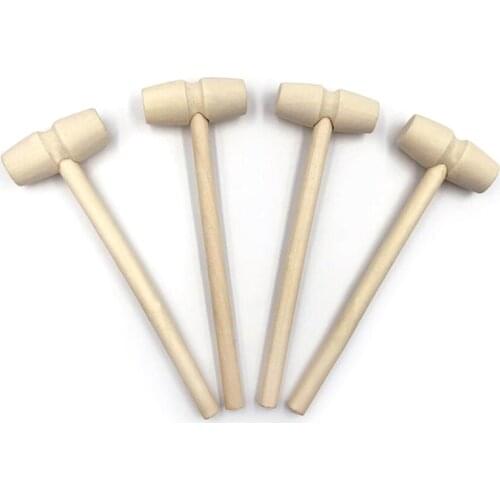 50 Pieces Small Wood Hammer Wooden Mallet Hammer for DIY Woodworking Household Multi Hand Tool