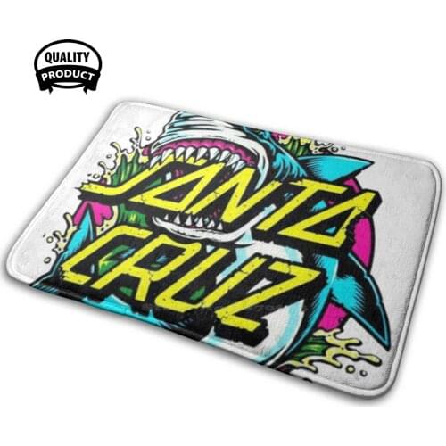 Shark Soft House Family Anti-Slip Mat Rug Carpet Shark Shark Santa Shark Skate Skateboard Cruz Skate Skate Skaters Skate Girl