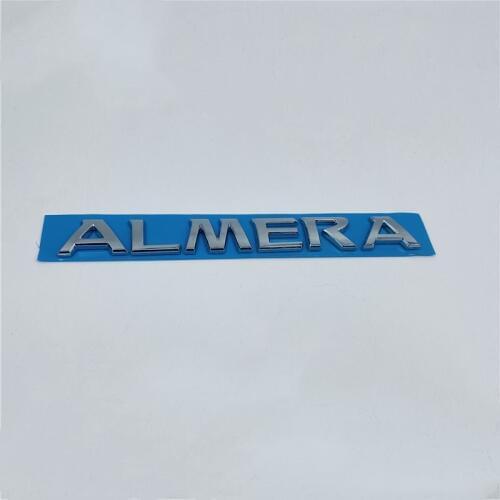 Car Styling For Nissan Almera Rear Trunk Lid Chrome Logo Badge Letters Emblem