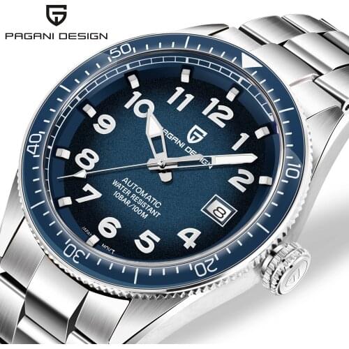 PAGANI Design Automatic Mens Mechanical Watches Top Brand Luxury Watch Mens Sapphire Glass Stainless Steel Waterproof Watches