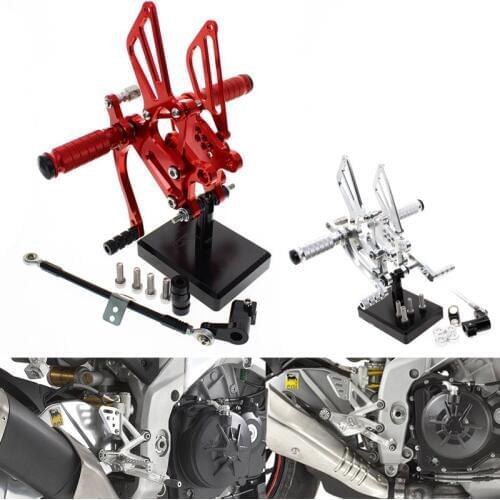 CNC Aluminum Motorcycle Rear Adjustable Rear Sets Set Footrests For Honda CBR CBR 954RR 929RR 2000-2003 CBR954RR CBR929RR
