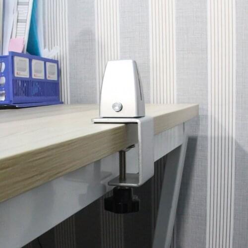 Aluminium Alloy Office Table Partition Bracket Clamp Shelf Clips Bracket