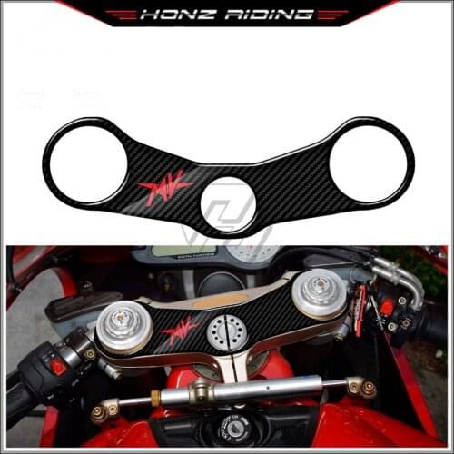 For MV Agusta F4 Models 2000-2006 3D Carbon-look Upper Triple Yoke Defender