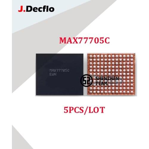 JDecflo 5PCS PMIC MAX77705C MAX77705 Small Power Supply IC PM MAX77705CEWN For SAMSUNG S10 S10e S10+ Note10+ Note20 Circuits