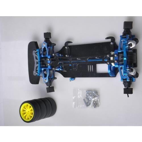 1/10 scale shaft-driven RC touring car chassis conversion kit for Tamiya TT01