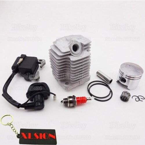 L7T Spark Plug Red + Ignition Coil + 44mm Cylinder Piston Kit 49cc Mini Moto Pocket Dirt Bike ATV Quad Go Kart Buggy Minimoto