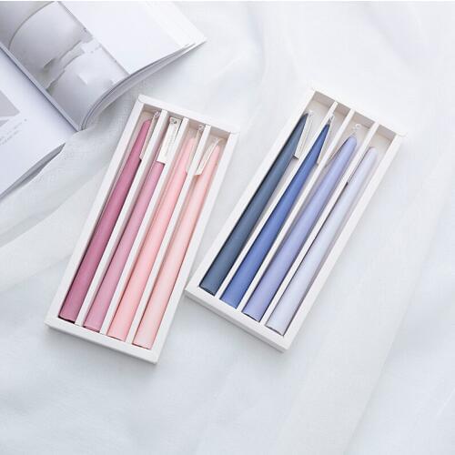 New Gradient Color Smoke-free Long Candle Wedding Banquet Party Long Stick Shaped Candle Wedding Home Decor Birthday Candle