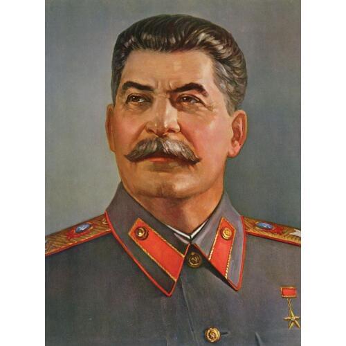 Wholesale painting # TOP art good quality --SOVIET WW2 oil painting-Russia joseph stalin portrait print art painting on canvas
