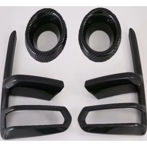 For Kia Cerato K3 4 2019 2020 Carbon Fiber Front Fog Light Trim Cover Car Accessories Plastic Chrome