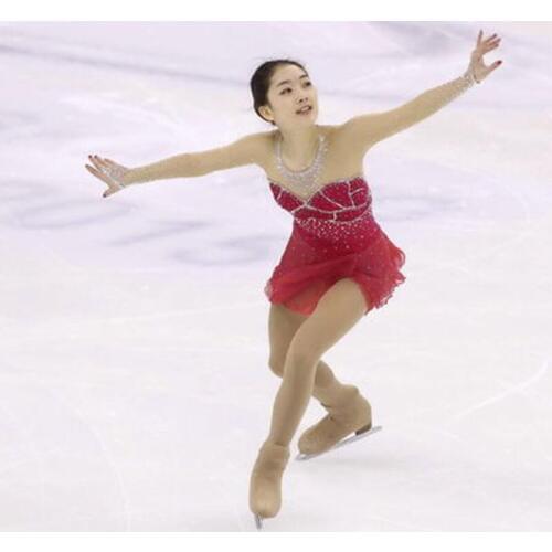 RUBU Customization Figure Skating Dresses Women/ Girls Ice Skating Dresses For Competition Color Can Be Chosen By Itself Dance