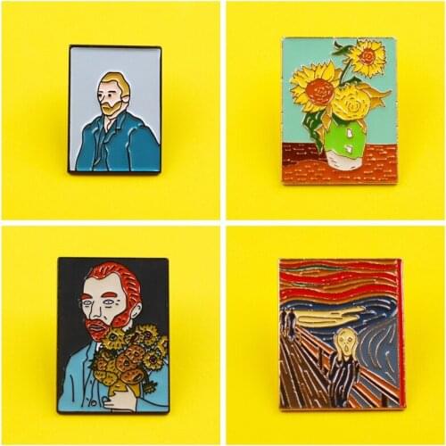 Beautiful Sunflower Pin Brooches For Backpack Cartoon Anime Badges For Clothing Men Pins Lapel Badge Jewelry Gift For Women