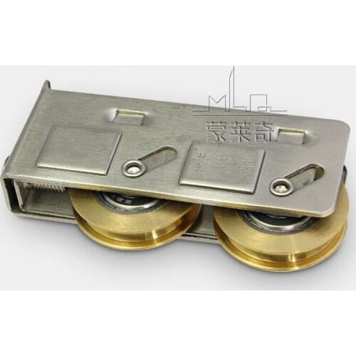 2pcs aluminum alloy door and window pulley sliding window roller sliding door wheel stainless steel pure copper wheel