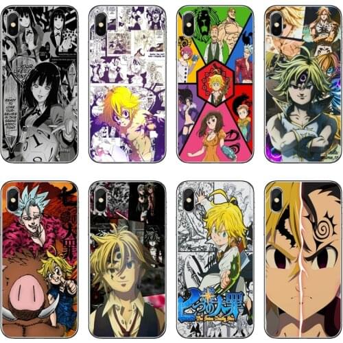 Silicone Case Coque For Xiaomi Mi 9 8 SE Pro A2 Lite 6X 5 4 A3 A1 Note Max Mix 2 3 Pocophone F1 Cover nanatsu no taizai meliodas