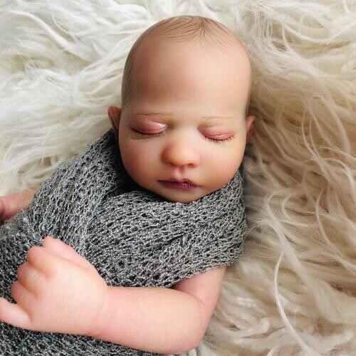 Super-simulated Full Silicone Reborn Girl Baby Doll Toy Masterpiec Vinyl Newborn Babies Amazing Painting Bebe Doll Brinquedo