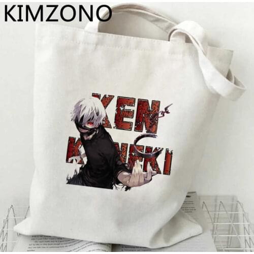 Tokyo Ghoul shopping bag bolsas de tela tote bolso grocery bolsa eco bag sac cabas ecobag sacola fabric grab