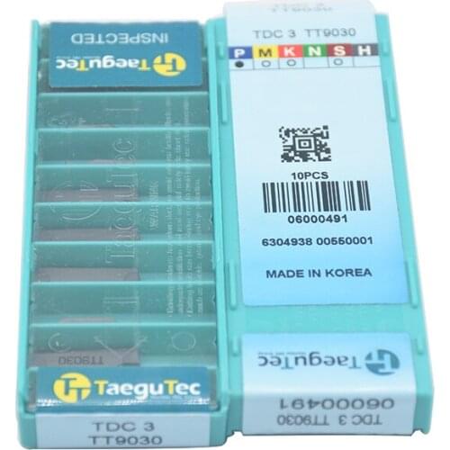 TaeguTec TDC 3 TT9030 Carbide Inserts Hard Tool CNC Blade