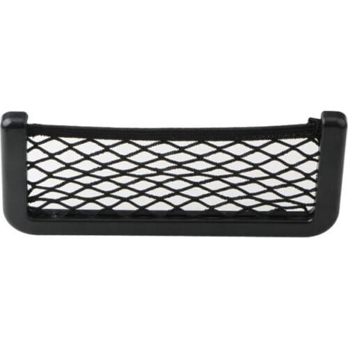 Universal Black Car Net Bag Phone Holder Storage Pocket Organizer Car Mesh Net Holder Pocket for wallet keys pens