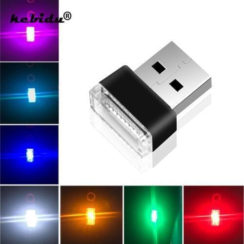 Universal Mini LED Car Light Auto Interior USB Atmosphere Light Plug And Play Decor Lamp Emergency Lighting For Computer For Car
