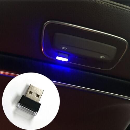 1pc Car USB LED Atmosphere Decorative Lights for Mitsubishi /Mazda /Subaru /Suzuki /Toyota Lexus / Honda Acura / Renault /Nissan