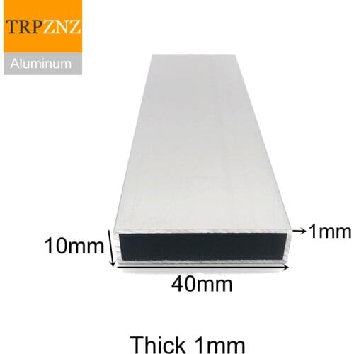 10x40mm,thick 1mm,Rectangular aluminum tube profile,6063 Aluminum square pipe,Aluminum profile for decoration