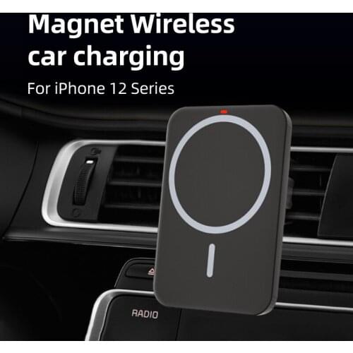 15W Magnetic Wireless Car Charger Mount for iPhone 12 Mini 12 Pro Max Fast Charging Qi Wireless Charger Car Phone Holder Stand