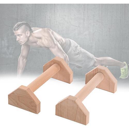30cm Push-Ups Stands Wooden Single Double Bars Calisthenics Handstand Wooden Push-Ups Double Rod Fitness Equipment