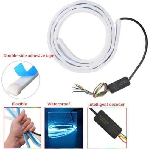 Accessories Steering brake light Area Illumination Backlight DC12V Fluid LED Strip Trunk