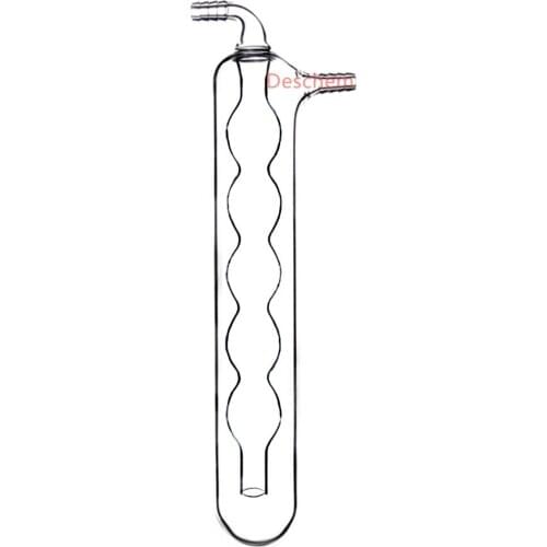 30*200mm Glass Ice Cold Trap Ball Shape Absorber Apparatus Lab Glassware