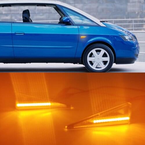 1Set For Renault MK4 Vel Satis Wind Avantime Megane 2 Scenic 2 Espace 4 Car Dynamic LED Side Marker Light Turn Signal