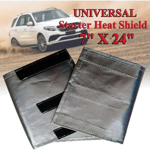 Motor Car Starter Heat Shield Wrap Turbo Exhaust Heat Tape Wrap Pipe Wrap Shields Universal For Homes Race Cars 60*18cm