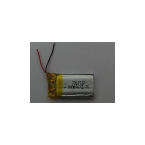 Free ship 2pcs/lot 701733 3.7v 200mah polymer lithium li-po battery for headset gps speaker bluetooth toy recorder