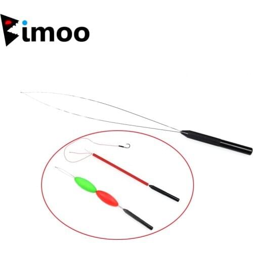 Bimoo Carp Fishing Hair Extensions Loop Needle Threader Pulling Tool Micro Rings Loop Tool Loop Threader Pulling Needle Plastic
