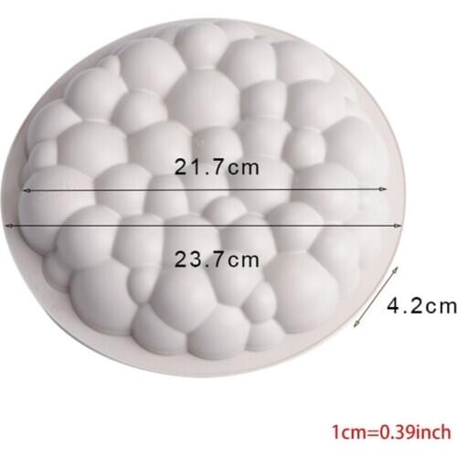 Large Cloud Shape Silicone Mousse Mold 1Pc Square Cake Mold Bubble Baking Chocolate Dessert Tool DIY Candy Kitchen Gadge