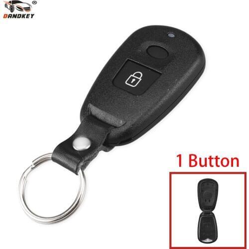 DANDKEY 1 Button Remote Key Shell Control Fob Case For Hyundai Elantra 2004 2005 2006 2007 2008 Replacement Remote Key Shell