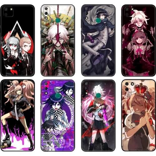 Black tpu Case For Huawei Y9S Y6S Y8S Y5P Y7P Y8P Case For Huawei Y5 lite Prime 2018 Y6 2019 Cover Danganronpa V3 Komaru Naegi