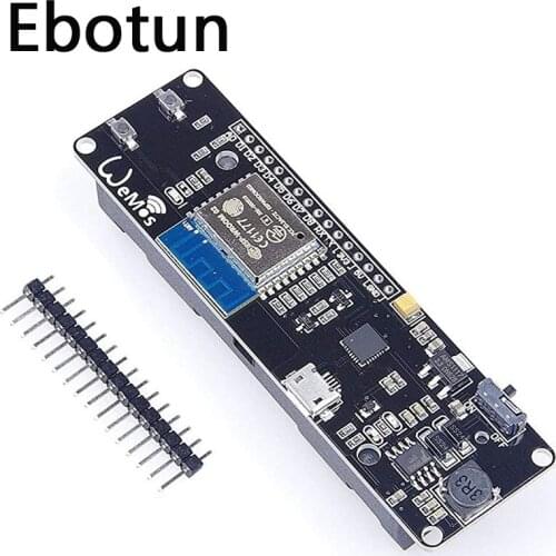 For WeMos D1 ESP-Wroom-02 ESP8266 Nodemcu WiFi Module With 18650 Battery Charging