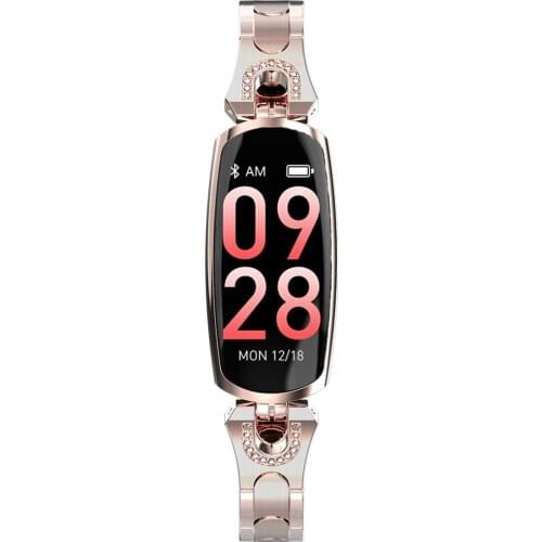 Hot Sale Heart Rate Monitor Blood Pressure Pedometer Womens Fitness Smart Watch Bracelet