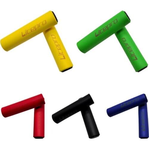 Litepro Folding Bicycle Sponge Handle Bar Cover Anti-skid Handlebar Grips 412 Silicone Rubber Mountain Bike Shock Absorbing