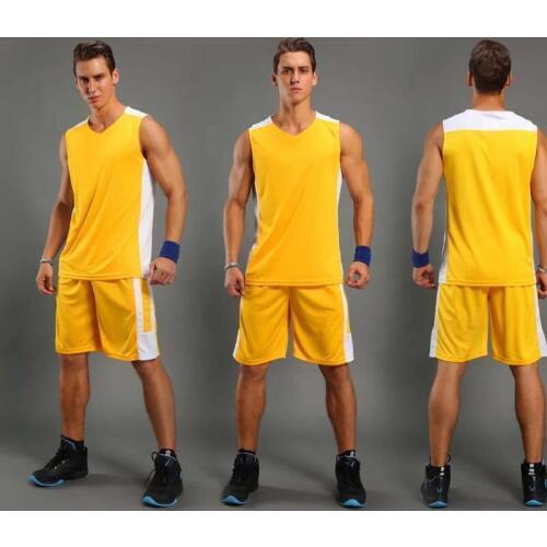 Mens Basketball Jersey Shorts Basketball Unifrom Suits Breathable Sports Clothes Sets College Basketball Shirt Plus Size 6XL