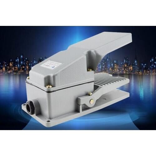 LT4 Foot Switch Pedal Switch 5A AC 380V 15A AC 250V Material Aluminum gray