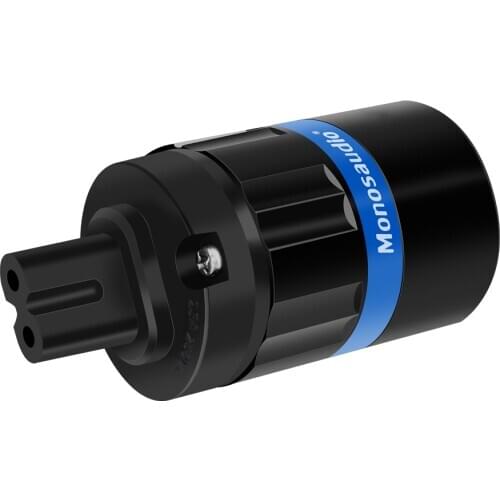 One Pieces F184 Pure Copper Gold/Rhodium Plated Figure 8 Power Plug C7 AC Power Plug Connector 25A/250V Audio Grade Plug