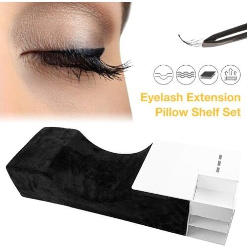 Eyelash Extension Pillow Grafting Eyelashes Lash Pillow Neck Support Ergonomic Curve Memory Foam Makeup Tools For Beauty Salon