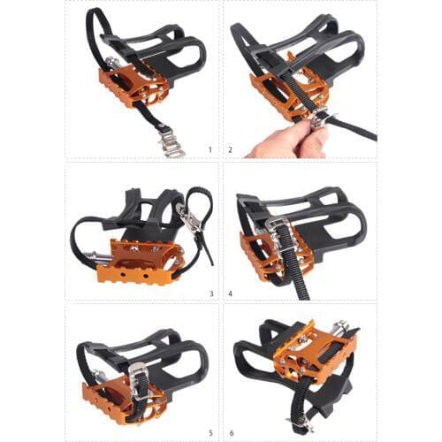 Durable Cycling Road Mountain Bike Bicycle MTB Pedal Toe Clip Strap Belts Tool For Bicycle Pedal