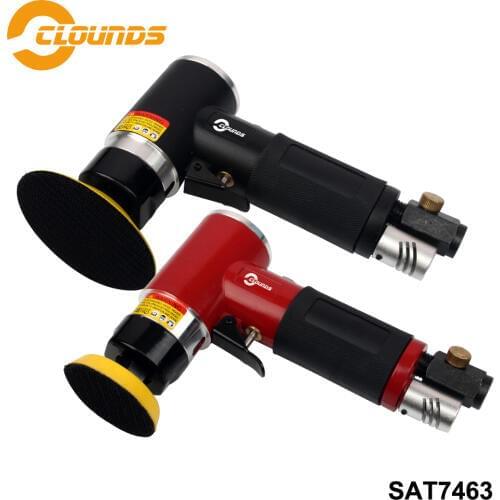 SAT7463 Pneumatic Sander Air Tool 2" 3" Pad Size Non-Orbital Mini Air Sander