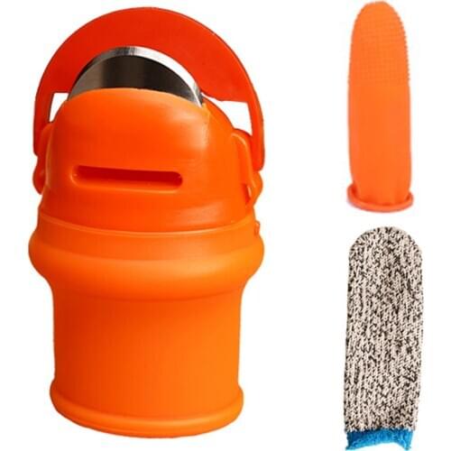 Thumb Cutter Separator Harvesting Knife Finger Protector Tools Kit Picking Device for Kitchen Garden Plant Fruit Vegetable
