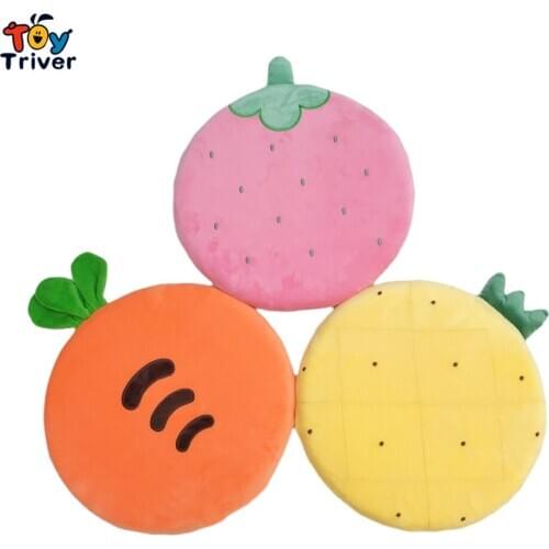 Watermelon Kiwi Strawberry Carrot Pineapple Cactus Memory Foam Seat Cushion Mat Plush Toys Room Decor Kids Children Girls Gift