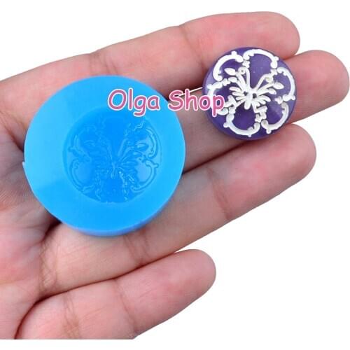 PYL744 19.8mm Tread Silicone Mold Fondant Cake Decoration Candy Resin Clay Earrings Necklace Craft Soap Candle FOOD SAFE