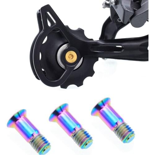 SR-SPATS Mtb Rear Derailleur Pullys Bolts M4*14.2 mm Titanium Bike Jockey Wheels Bolts Bike Parts