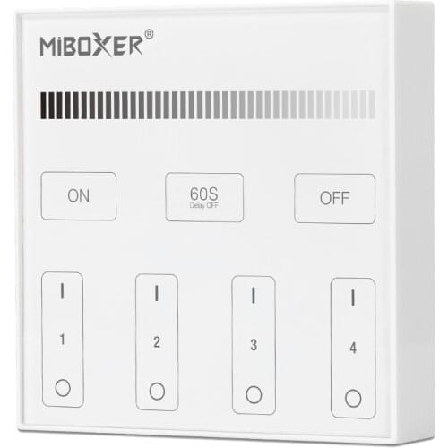 Milight Led Strip Dimming Panel Remote 2.4G RF Wireless Remote AAA*2 Battery Power 4 Zones Brightless Dimmer B1