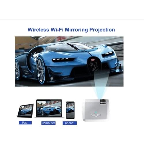 D40W LED Mini LED Projector|Stock Clearance Sale|Video Beamer for Home Cinema, Wireless Mirror Screen For IOS/Android Phone